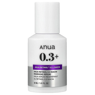 Anua, Retinol™ 0.3% + Niacin Renewing Serum, 1.01 fl oz (30 ml)