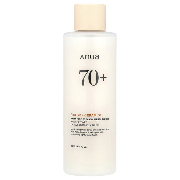 Anua Rice 70 Glow Milky Toner, 8.45 fl oz (250 ml)