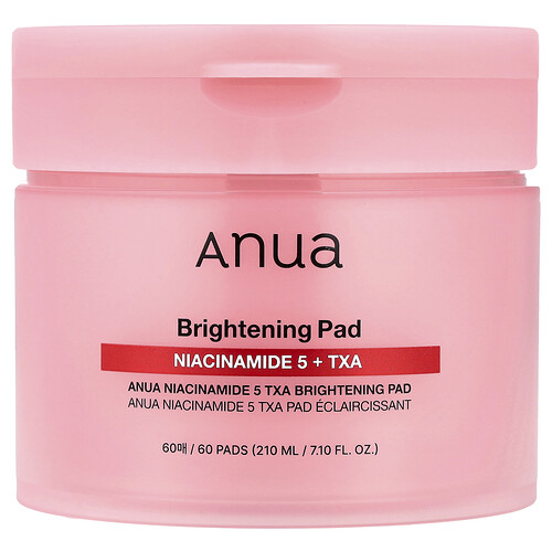 Anua, Almohadilla iluminadora con niacinamida y 5 TXA, 60 almohadillas