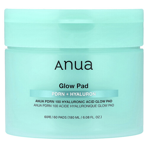 Anua, PDRN 100 Hyaluronic Acid Glow Pad, 60 Pads