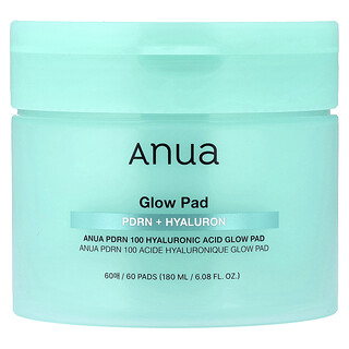 Anua, PDRN 100 Hyaluronic Acid Glow Pad, 60 Pads