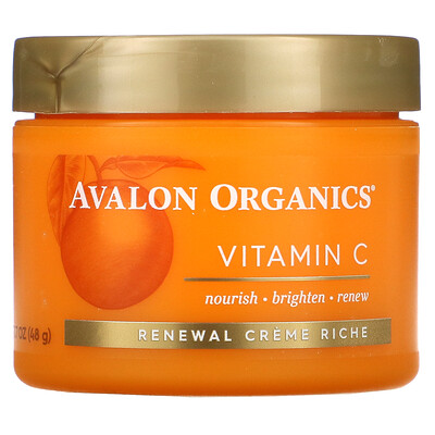 Купить Avalon Organics Витамин C, восстанавливающий крем Riche, 48 г (1, 7 унции)