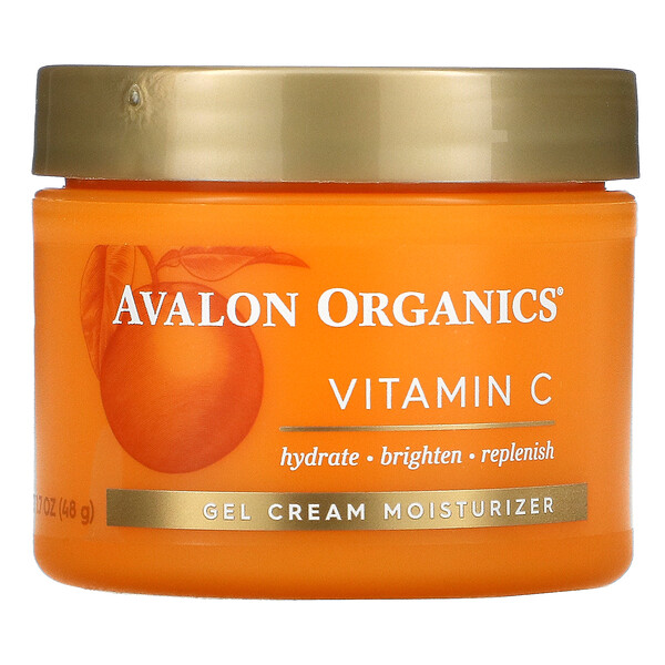 Avalon Organics‏, Vitamin C, Gel Cream Moisturizer, 1.7 oz (48 g)