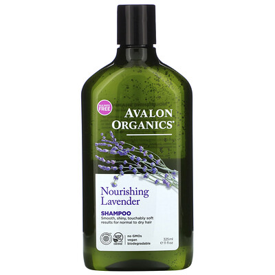Avalon Organics Питающий шампунь с лавандой, 11 жидких унций (325 мл)