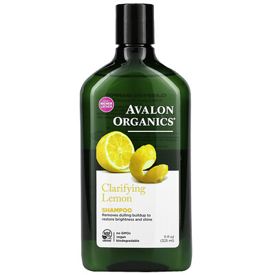 Avalon Organics очищающий шампунь, лимон, 325 мл (11 жидк. унций)