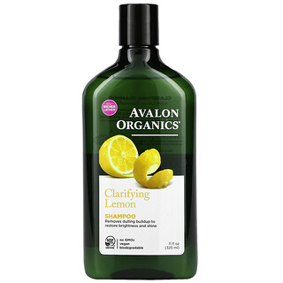 Avalon Organics, شامبو للتنقية بخلاصة الليمون، 11 أونصة سائلة (325 مل)