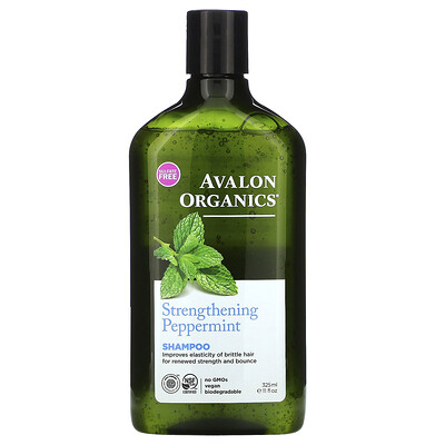 Avalon Organics укрепляющий шампунь с перечной мятой, 325 мл (11 жидк. унций)