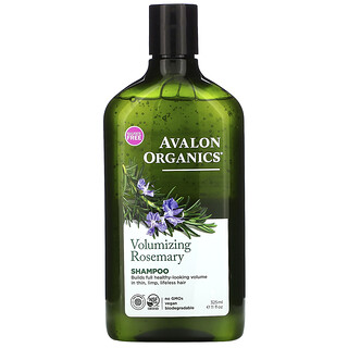 Avalon Organics, シャンプー、ボリュームアップ、ローズマリー、325ml（11液量オンス）