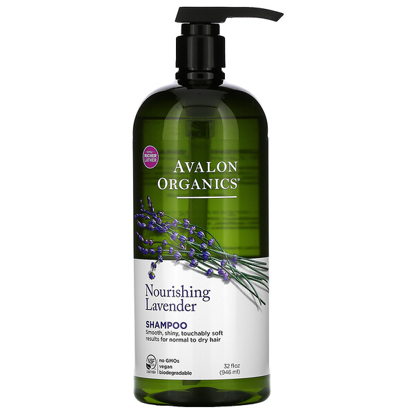 Avalon Organics, Shampoo, NΣhrender Lavendel, 946 ml