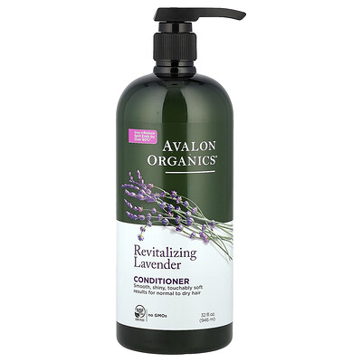 Photos - Hair Product Avalon Organics, Revitalizing Lavender Conditioner, For Normal to Dry Hair, 32 fl oz  AVA-35168 (946 g)