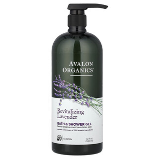 Avalon Organics, Gel za kupanje i tuširanje, revitalizirajuća lavanda, 946 ml