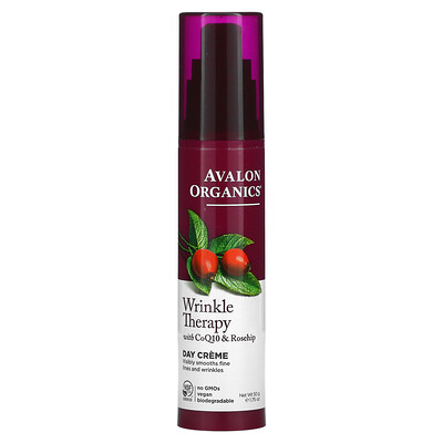 Avalon Organics Средство против морщин с коэнзимом Q10 и шиповником дневной крем 50 г (1 75 унции)