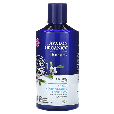 Avalon Organics шампунь для нормализации состояния кожи головы, чайное дерево и мята, 414 мл (14 жидк. унций)