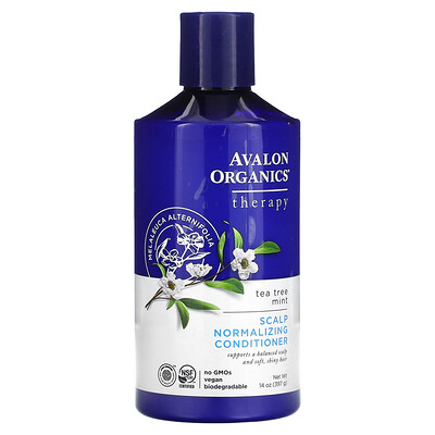 Avalon Organics кондиционер для нормализации состояния кожи головы, чайное дерево и мята, 397г (14унций)