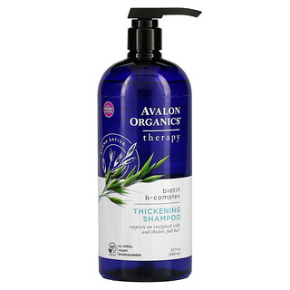 Avalon Organics, Shampoo Espesante, Terapia de Biotina Complejo B, 32 fl oz (946 ml)