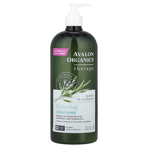 Avalon Organics, Thickening Conditioner, Biotin B-Komplex, verdickender Conditioner, Biotin-B-Komplex, 946 ml (32 fl. oz.)