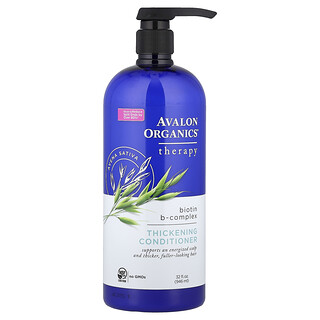Avalon Organics, Acondicionador engrosador, Complejo de vitaminas B y biotina, 946 ml (32 oz. líq.)