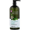 Avalon Organics, Shampoing, traitement du cuir chevelu à l’arbre à thé, 32 fl oz (946 ml)