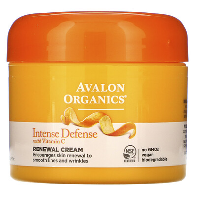 Avalon Organics Intense Defense, восстанавливающий крем с витамином С, 57 г (2 унции)