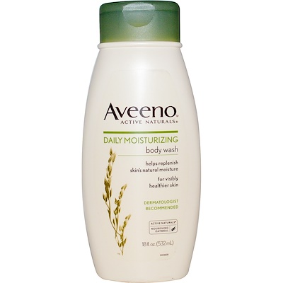 Aveeno Active Naturals,日常保濕沐浴露,18液量盎司(532毫升)
