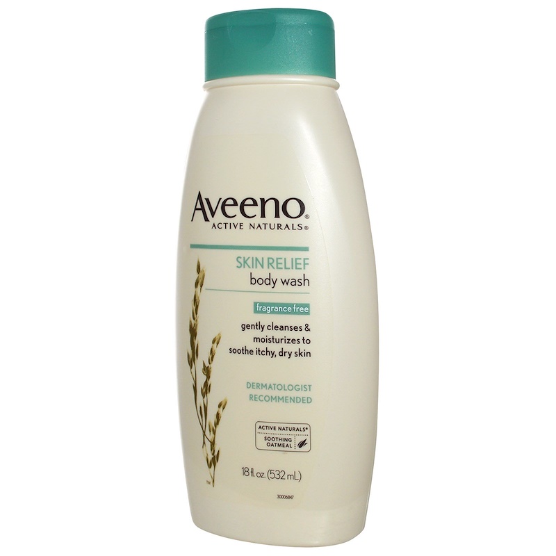 Aveeno, Skin Relief Body Wash, Fragrance Free, 18 fl oz (532 ml) iHerb