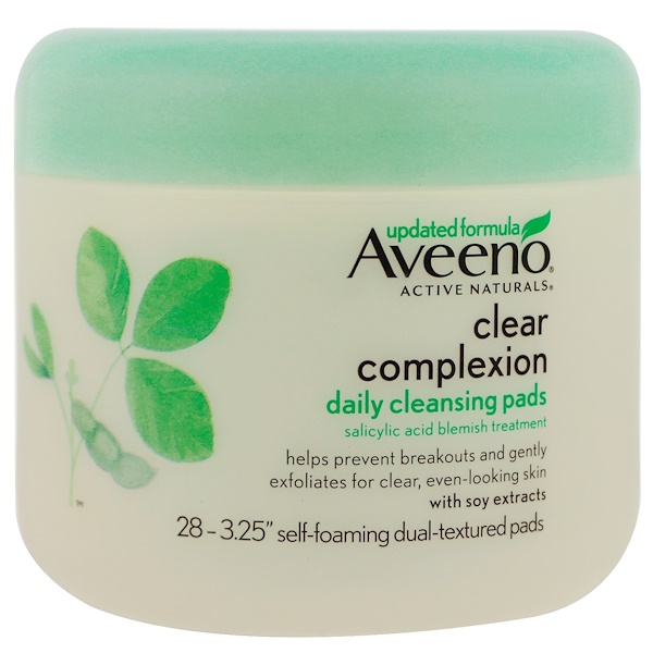 Aveeno, Clear Complexion, Daily Cleansing Pads, 28 Pads iHerb