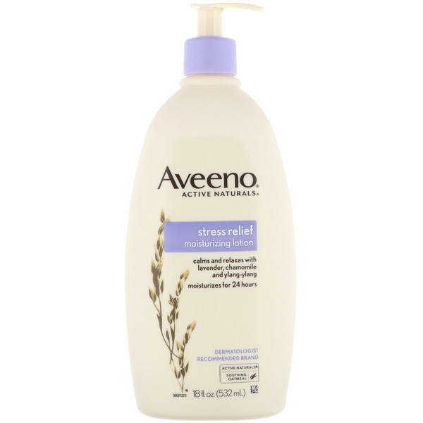 Aveeno, Stress Relief Moisturizing Lotion, 18 fl oz (532 ml)