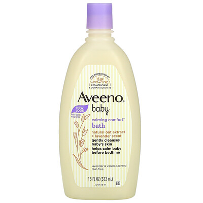 Aveeno Baby Calming Comfort Bath Lavender & Vanilla 18 fl oz (532 ml)