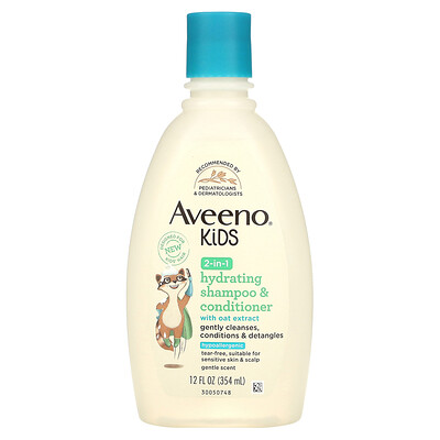 

Aveeno Kids 2-in-1 Hydrating Shampoo & Conditioner with Oat Extract 12 fl oz (354 ml)