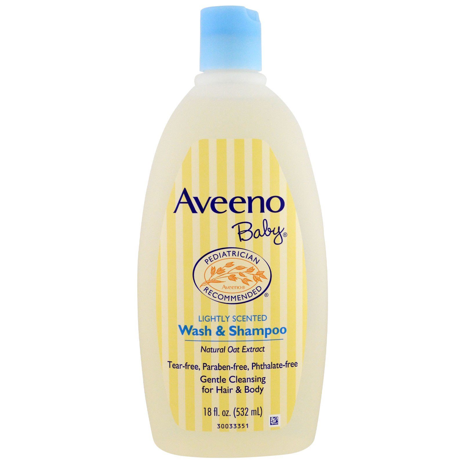 Aveeno, Baby, Wash & Shampoo, Lightly Scented, 18 fl oz (532 ml) iHerb