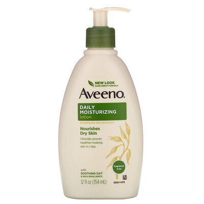 Aveeno Active Naturals, ежедневный увлажняющий лосьон, без запаха, 354 мл (12 жидких унций)