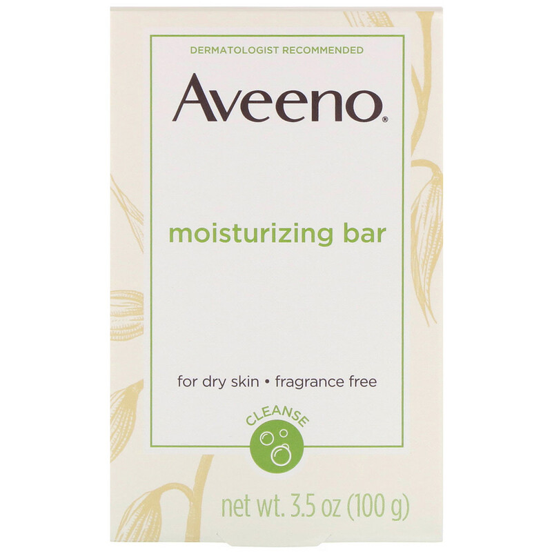 Aveeno, Moisturizing Bar With Nourishing Oat, Fragrance Free, 3.5 Oz 