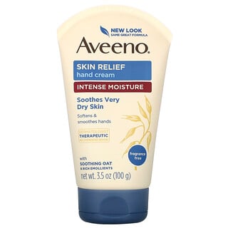 Aveeno, Skin Relief Hand Cream, Fragrance Free, 3.5 oz (100 g)
