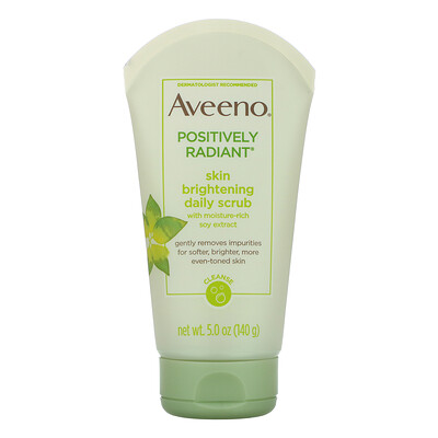 Aveeno Active Naturals, Positively Radiant, ежедневный осветляющий скраб для кожи, 140 г (5,0 унций)