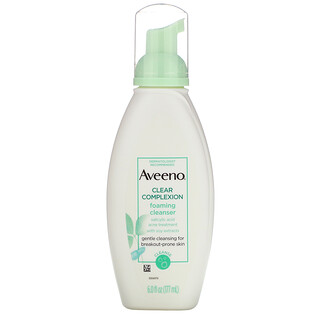 Aveeno, Active Naturals，清亮肤色泡沫洗面奶，6 液量盎司（177 毫升）
