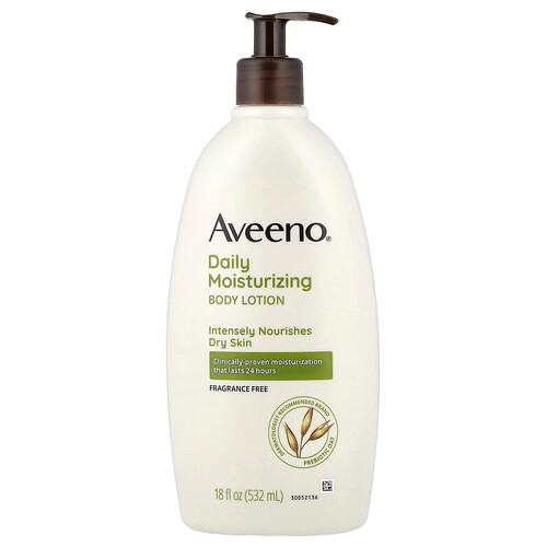 Aveeno, Daily Moisturizing Lotion, feuchtigkeitsspendende Lotion für den täglichen Gebrauch, ohne Duftstoffe, 532 ml (18 fl. oz.)