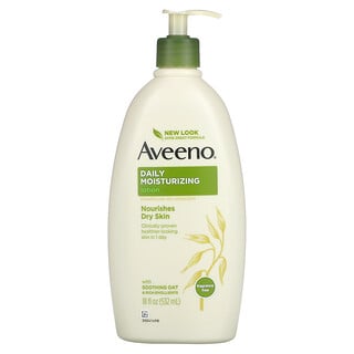 Aveeno, Daily Moisturizing Lotion, Fragrance Free, 18 fl oz (532 ml)