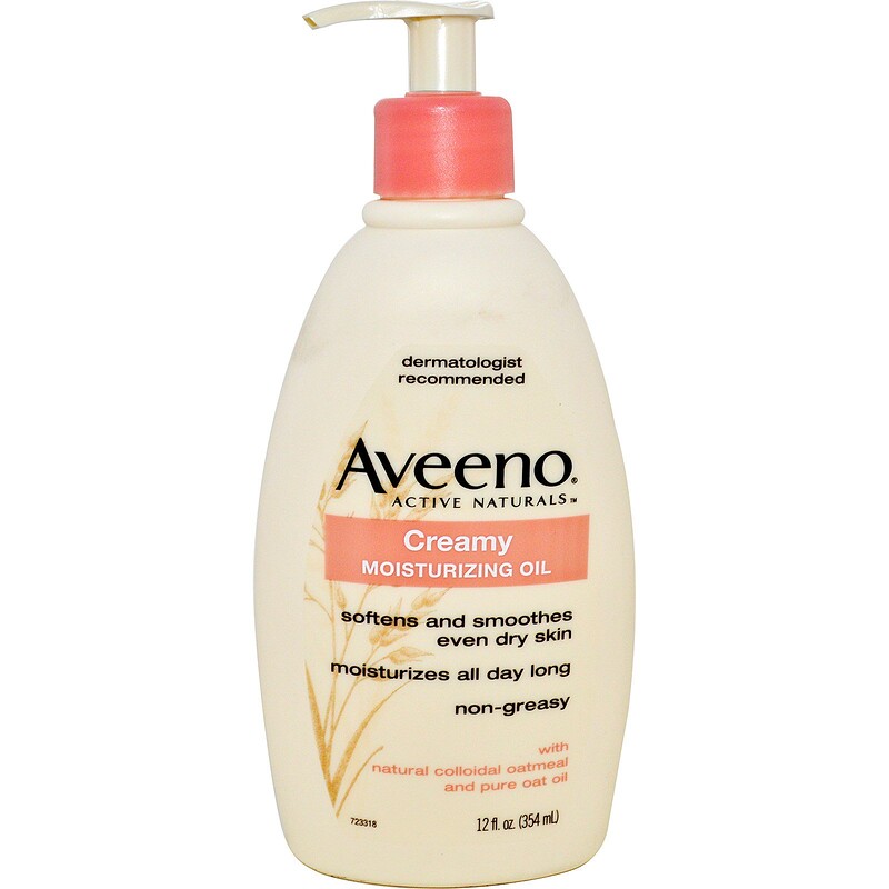 Aveeno, Active Naturals, Creamy Moisturizing Oil, 12 fl oz (354 ml) iHerb