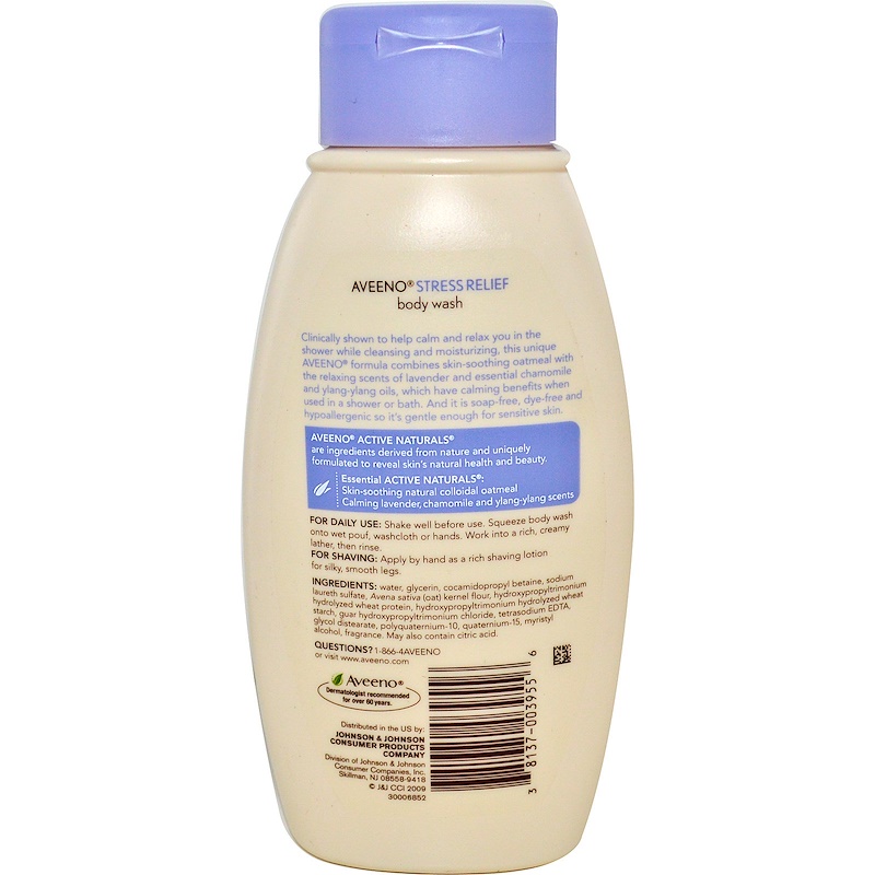 Aveeno, Active Naturals, Stress Relief Body Wash, 12 fl oz (354 ml
