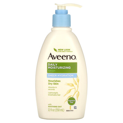 

Aveeno Daily Moisturizing Lotion Sheer Hydration Fragrance Free 12 fl oz (350 ml)