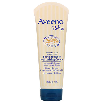 

Aveeno Детский увлажняющий и успокаивающий крем, без отдушек, 8 унций (226 г)
