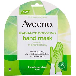 Aveeno, Radiance Boosting Hand Mask, 2 Single-Use Gloves