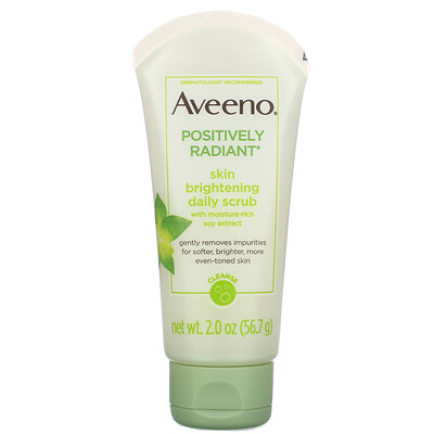 Aveeno Positively Radiant, Skin Brightening Daily Scrub, 2.0 oz (56.7 g)