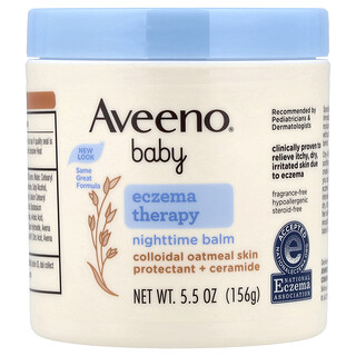 Aveeno, Baby, ночной бальзам от экземы, без отдушек, 156 г