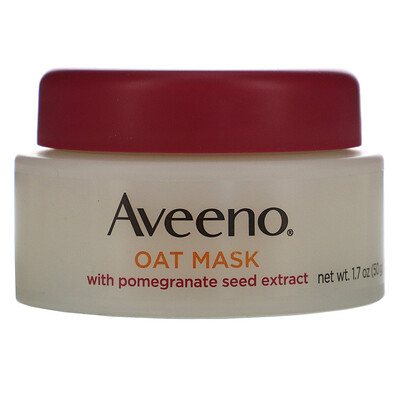 Aveeno Oat Mask with Pomegranate Seed Extract, Glow, 1.7 oz (50 g)