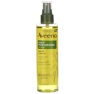 Aveeno, Ежедневный увлажняющий масляный спрей, овсяное масло и масло жожоба, 200 мл (6,7 жидк. Унции)