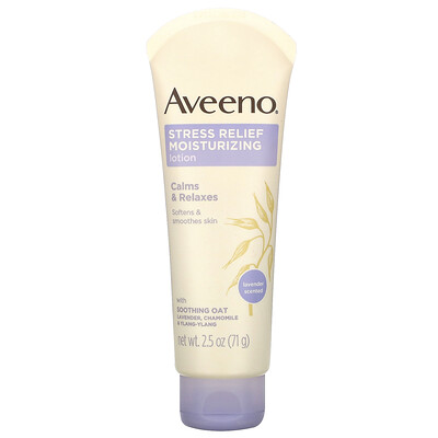 Aveeno Stress Relief Moisturizing Lotion, Lavender, 2.5 oz (71 g)