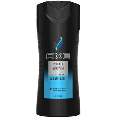 Axe Phoenix, гель для душа, «Измельченная мята и розмарин», 473 мл
