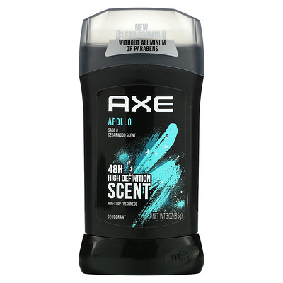 Axe Apollo, дезодорант, с ароматом шалфея и кедра, 85 г (3 унции)