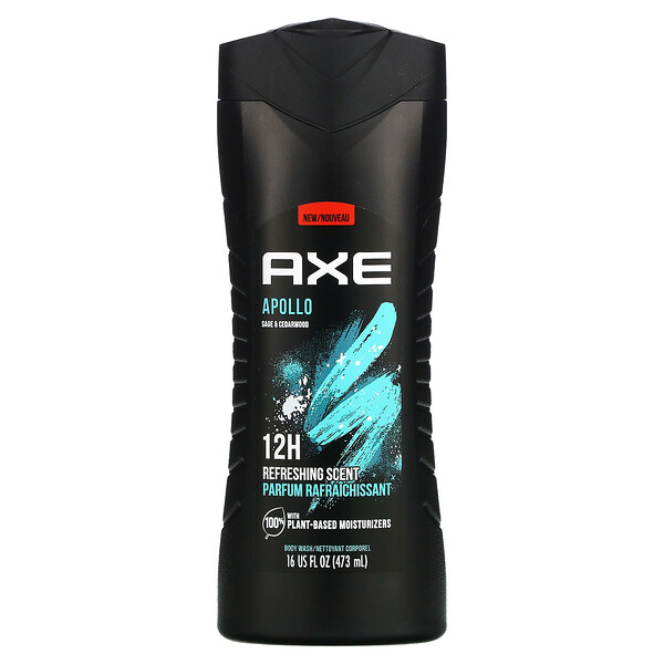 Axe, Apollo Body Wash, Sage & Cedarwood, 16 fl oz (473 ml)